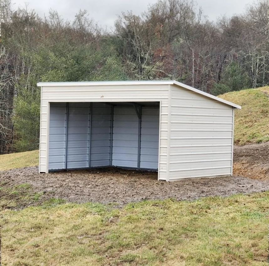 freestanding shed building