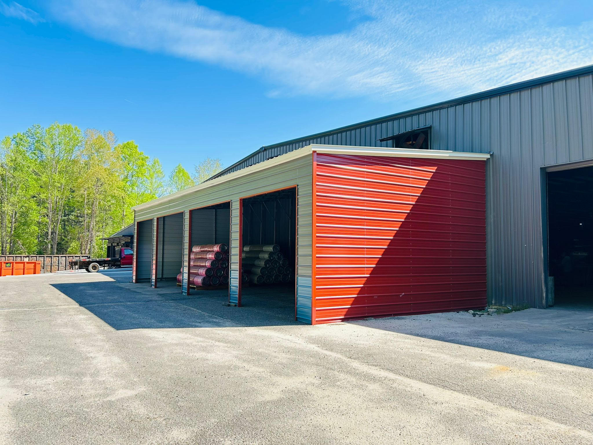 freestanding shed building